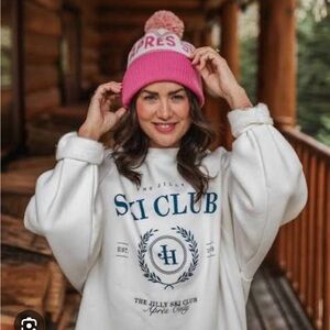 Après Ski Pom Pom Knit Beanie - Pink Little Buck x Jilly Box